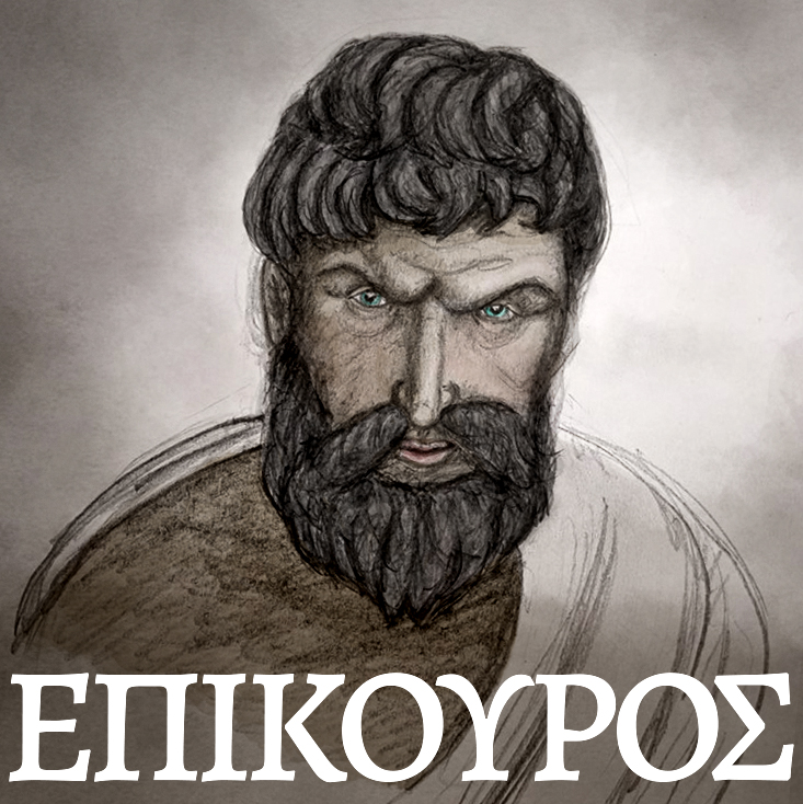 Epicurus, Illustration: Jenny Teichmann